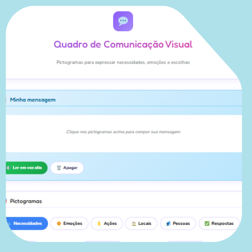 Quadro de comunicação visual Quadro de comunicação visual