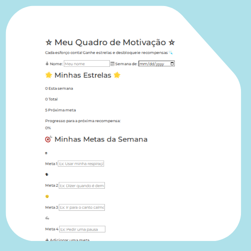 Quadro de motivação Quadro de motivação