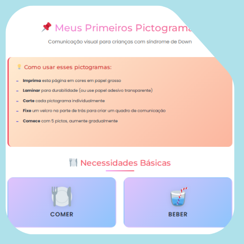 Quadro de pictogramas Quadro de pictogramas