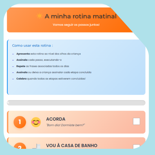 Rotina visual matinal Rotina visual matinal