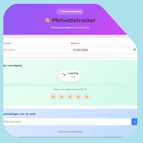 School motivatie tracker
