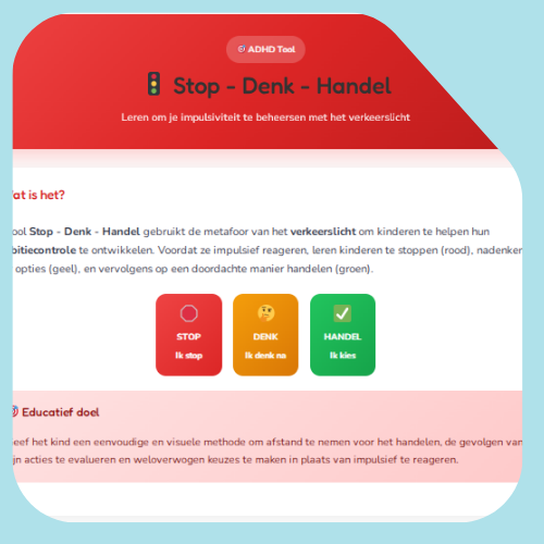 Stoppen – denken – handelen