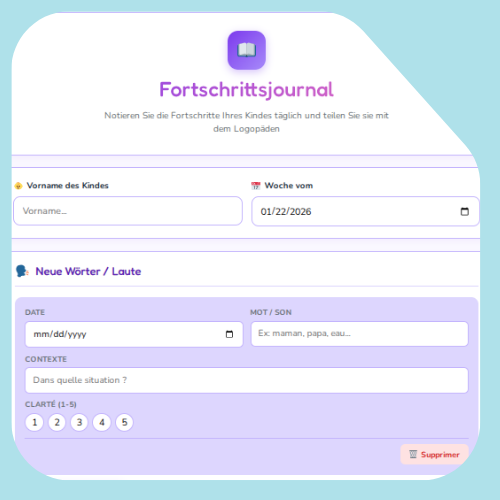 Tagebuch der Fortschritte des Hauses