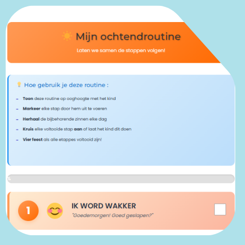 Visuele ochtendroutine