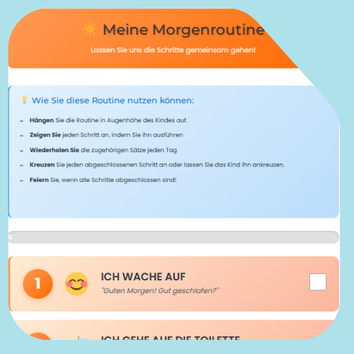 Visuelle Routine am Morgen