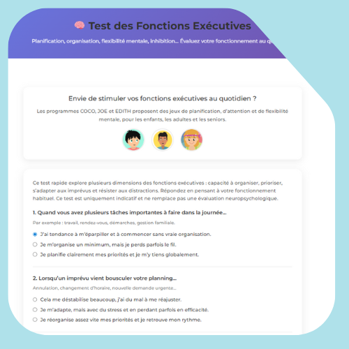 executive function test executive function test