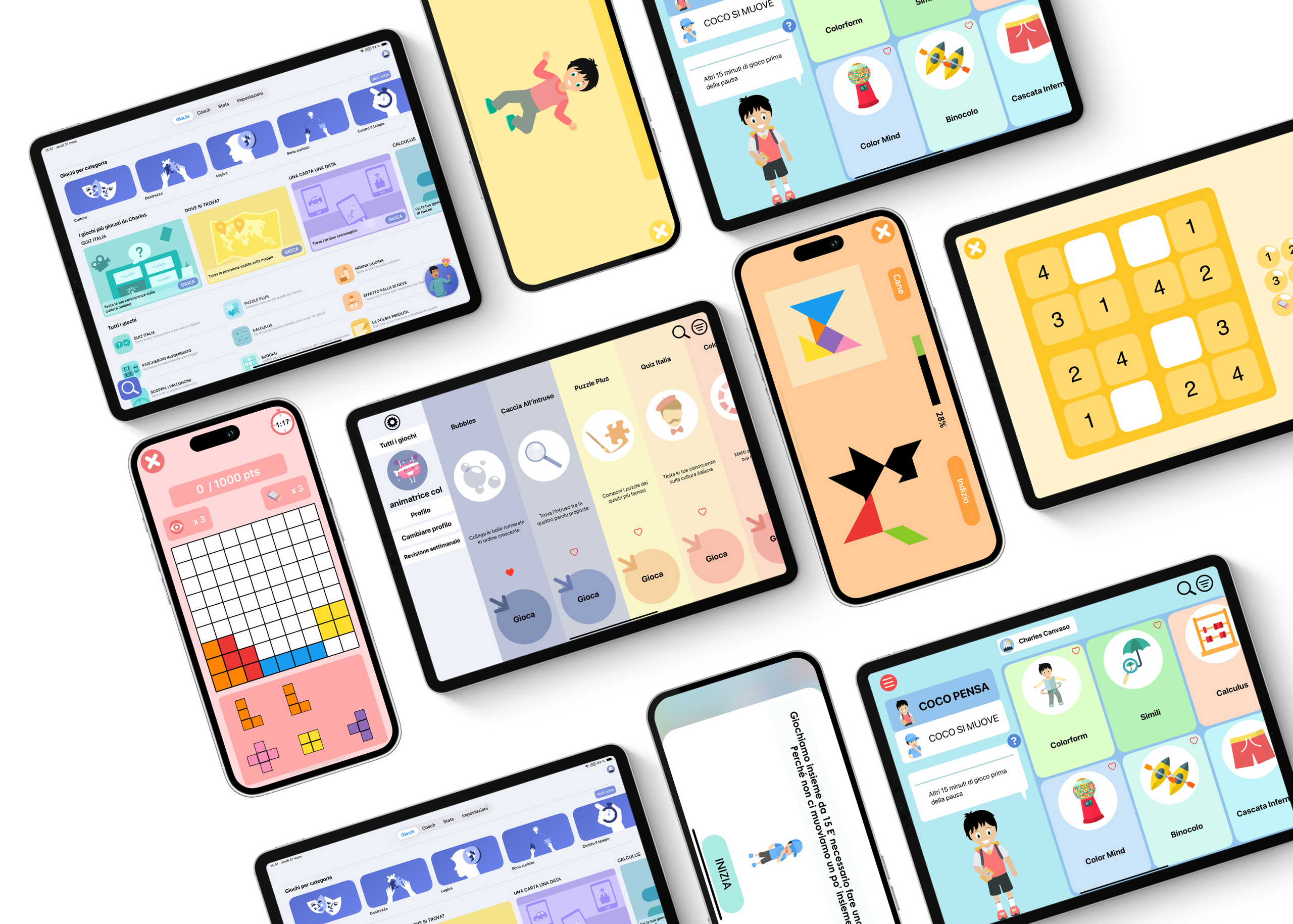 Schermate dei giochi DYNSEO