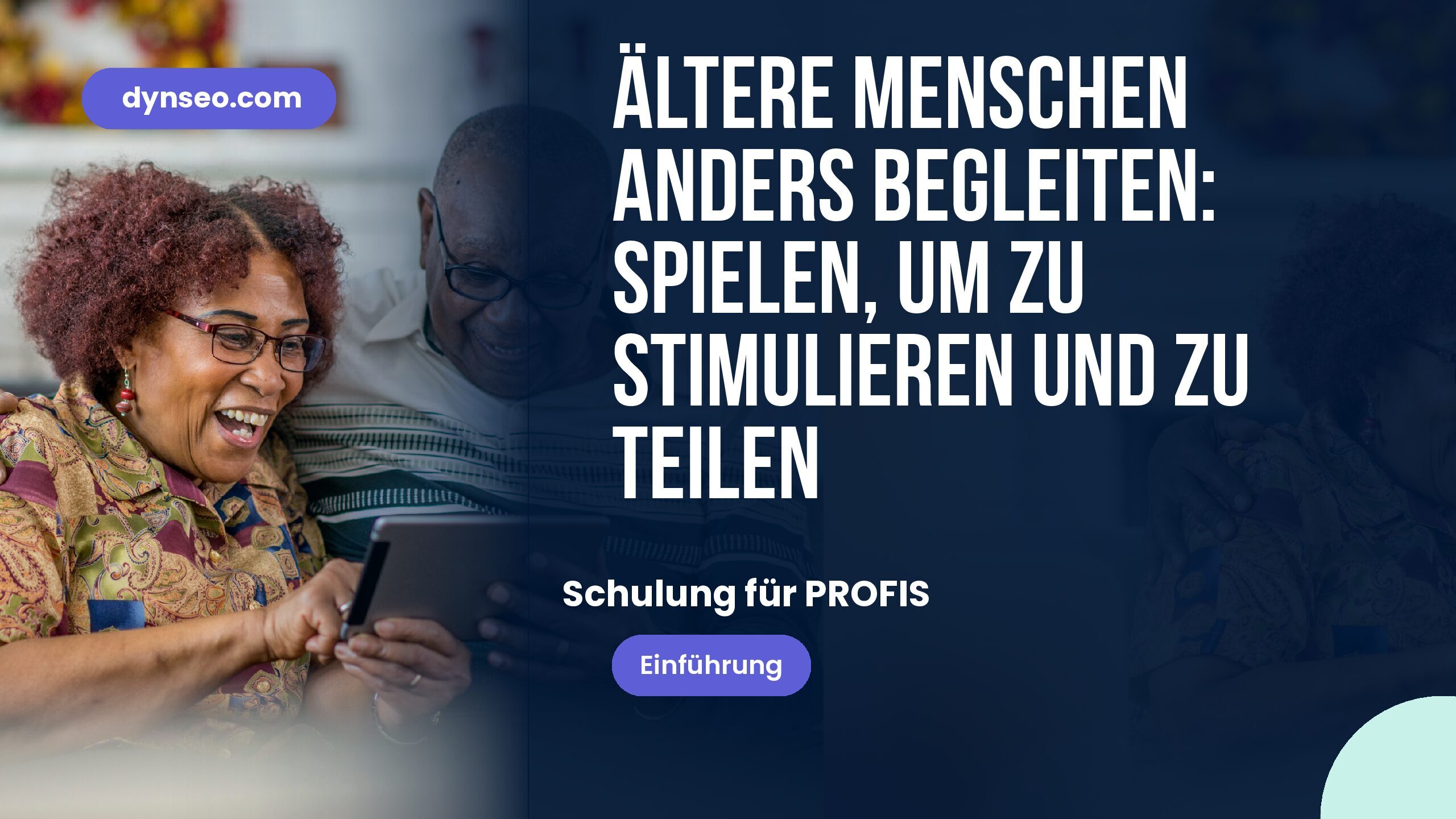 Ältere Menschen anders begleiten: spielen, um zu stimulieren und zu teilen