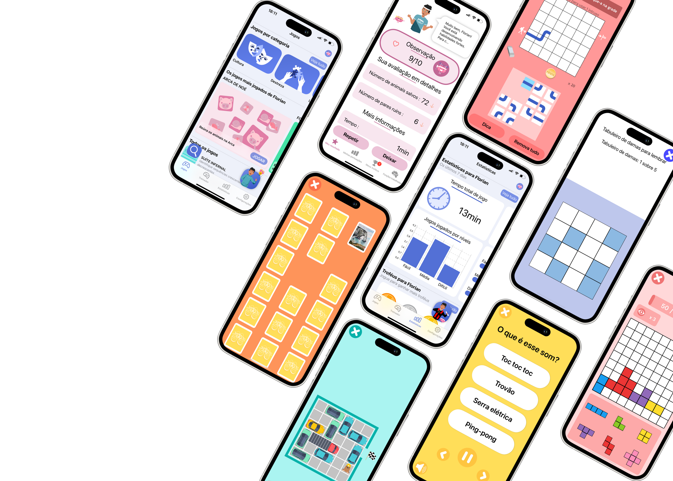 Background app JOE — treino cerebral