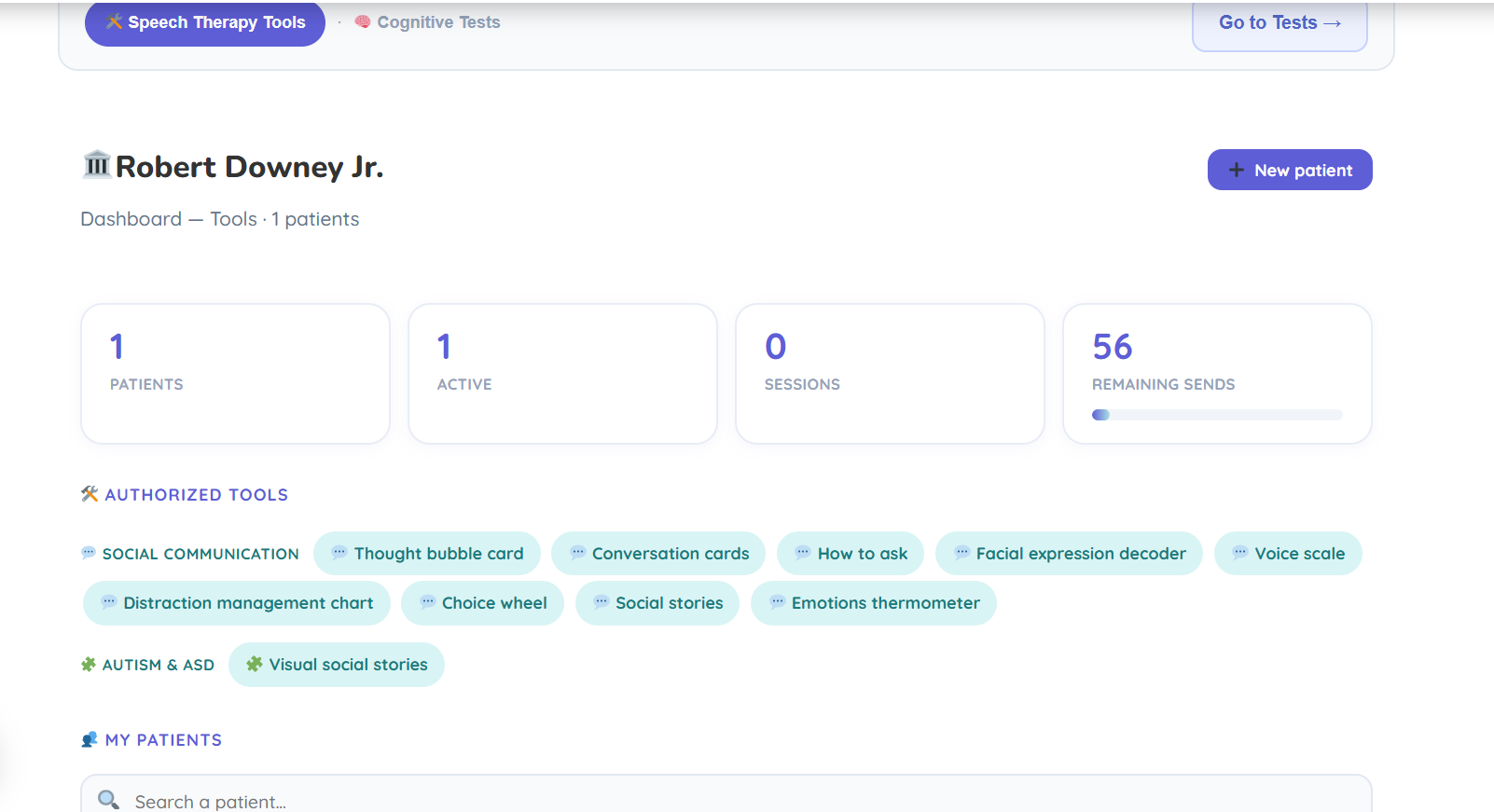Dynseo tools dashboard