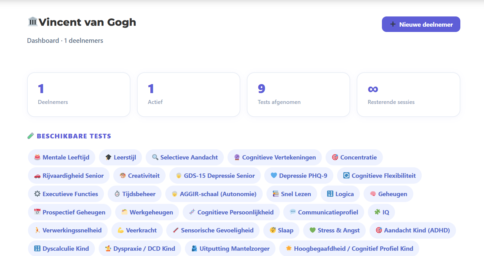 Dynseo testdashboard