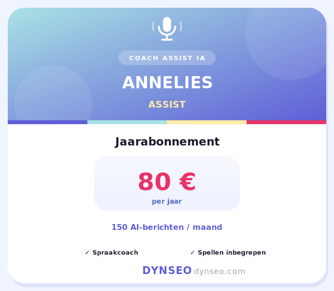 COACH ANNELIES ASSIST NL