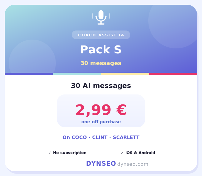 COACH PACK S EN