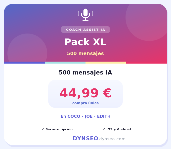 COACH PACK XL ES