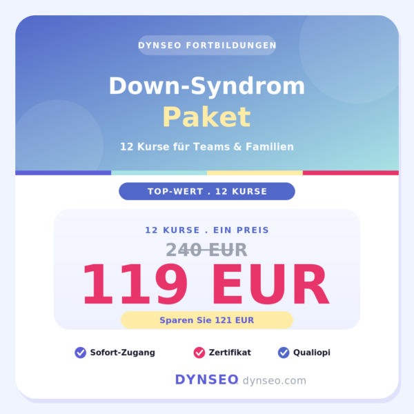 DYNSEO Down-Syndrom-Paket mit 12 Online-Kursen