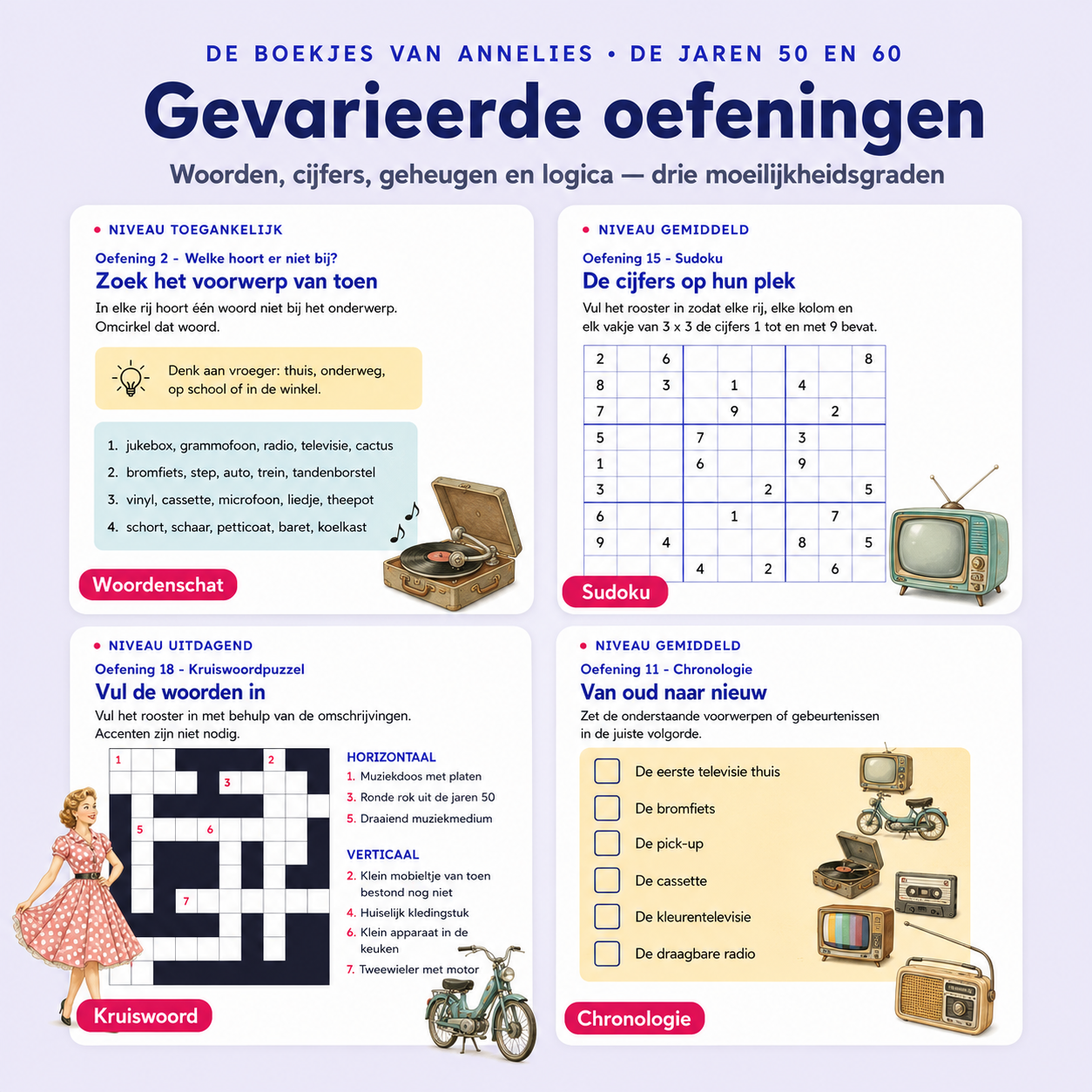 08 oefeningen retro des années 50 et 60