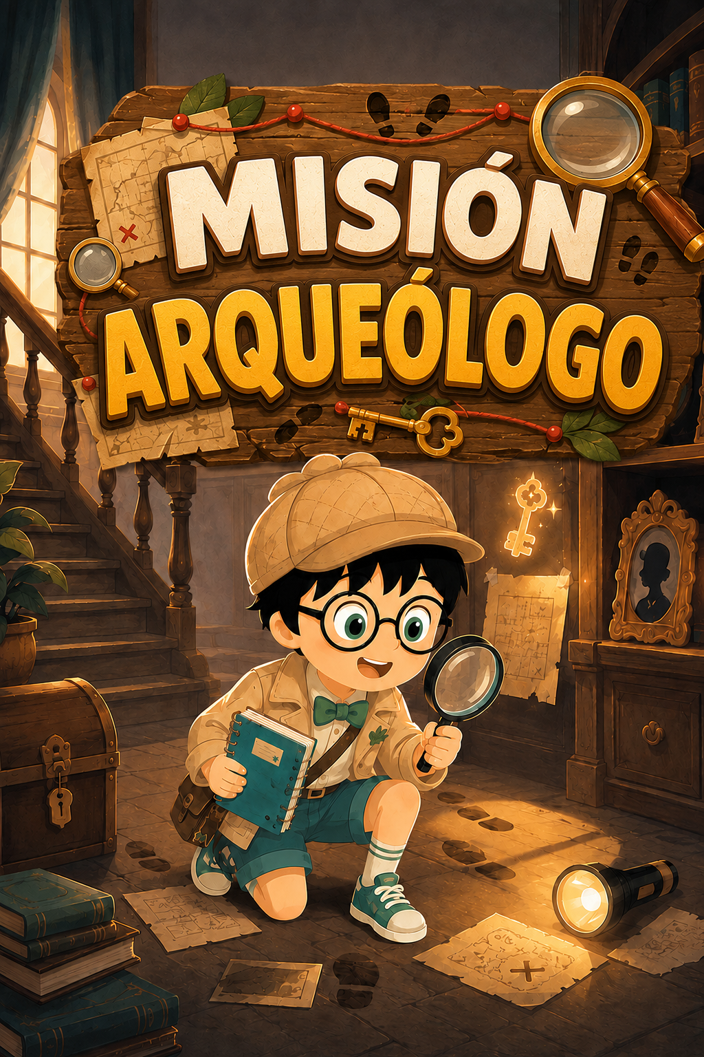 Misión Arqueólogo — cuaderno COCO para imprimir