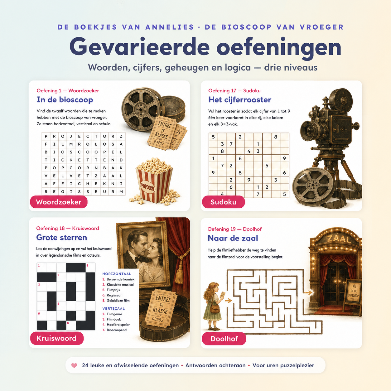 36 exercices variés sur le cinéma d autrefois