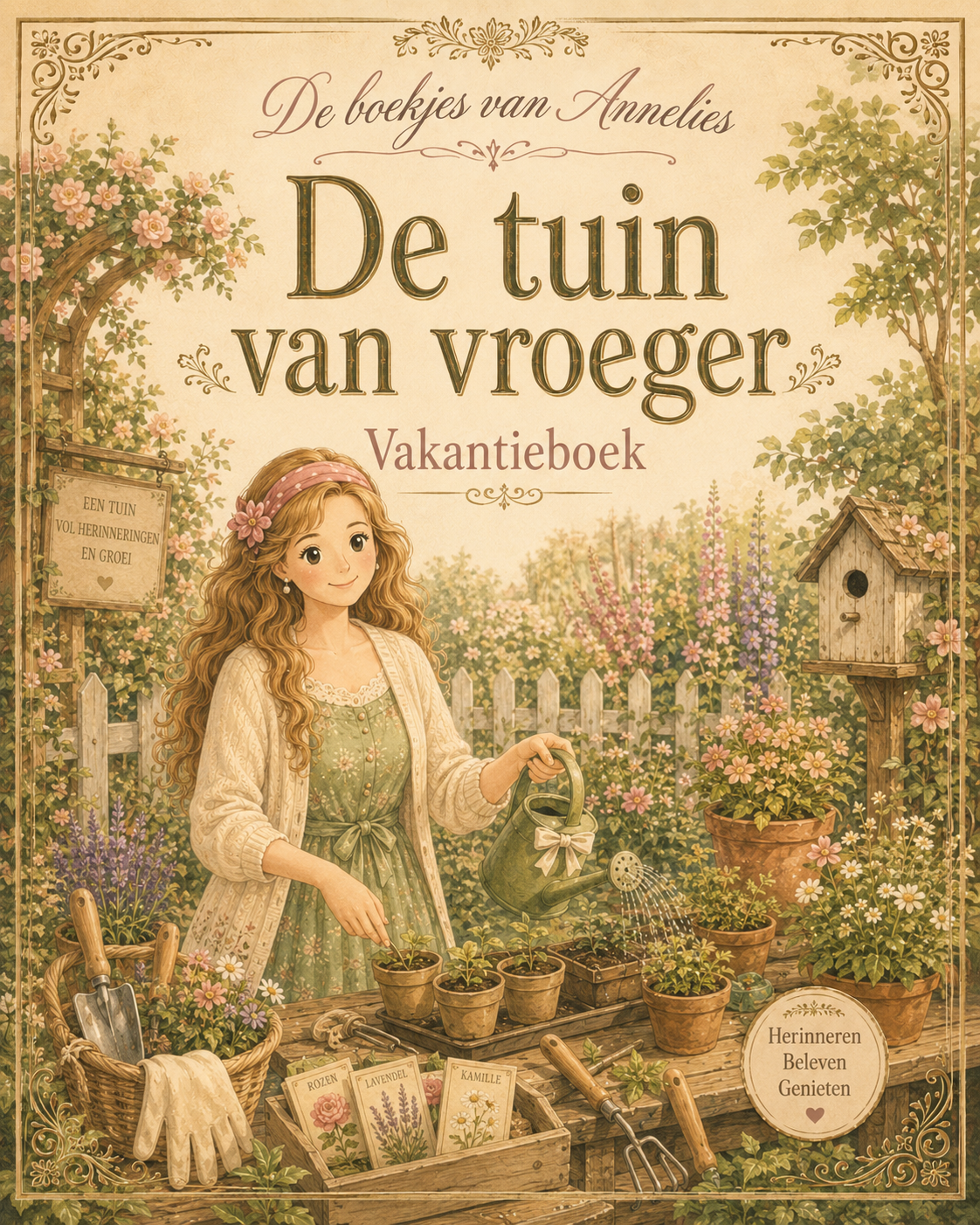 De Tuin van Vroeger — boekje Annelies om af te drukken