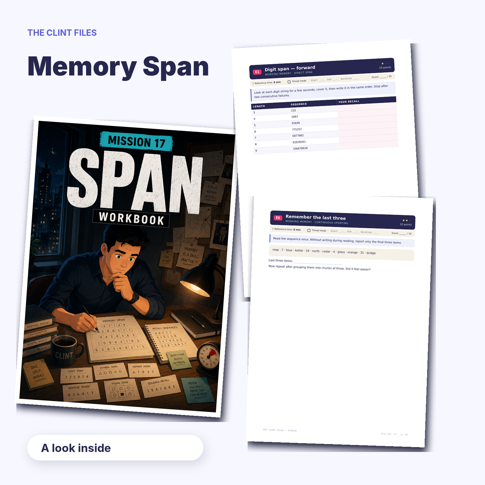 CLINT EN 17 Memory Span Product 2