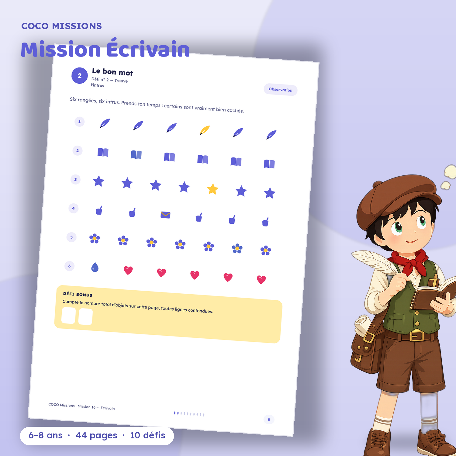 COCO Mission 16 Écrivain carre 2