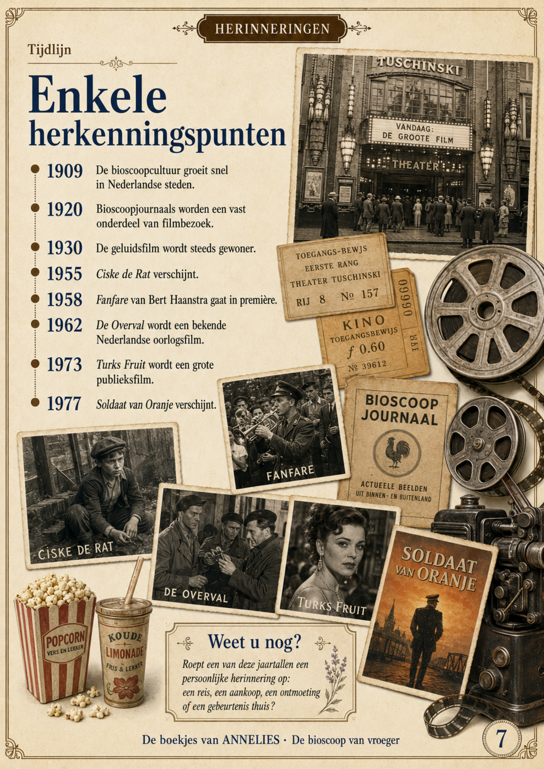 Voorbeeld van een pagina Herinneren — boekje Annelies 6