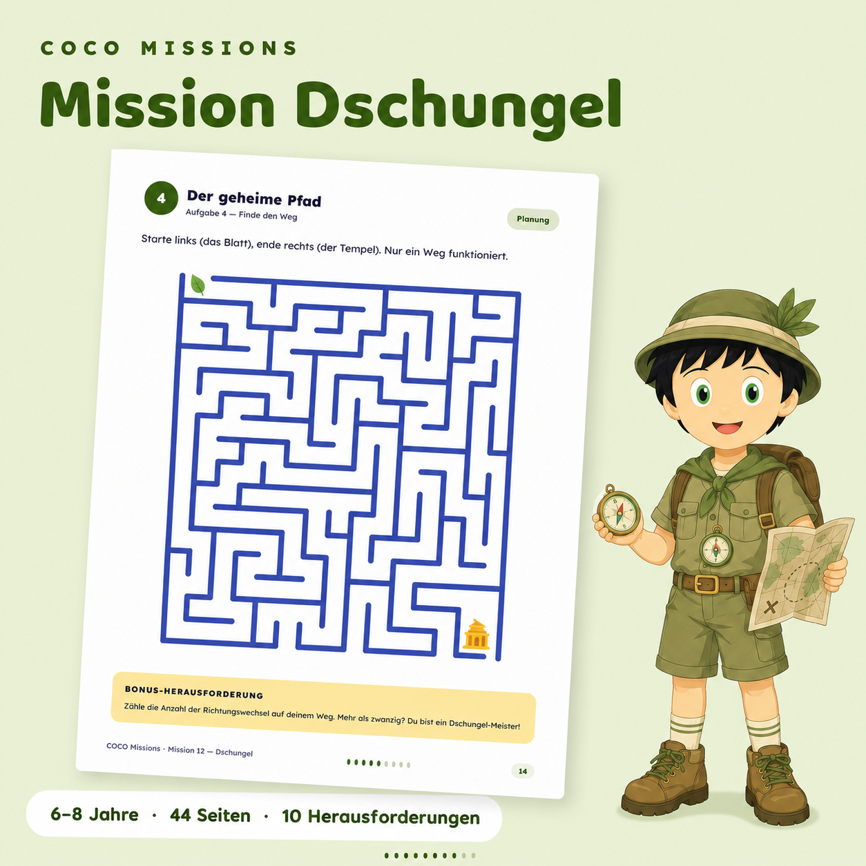DE Mission 12 Dschungelabenteuer Visuel 02 Der geheime Pfad
