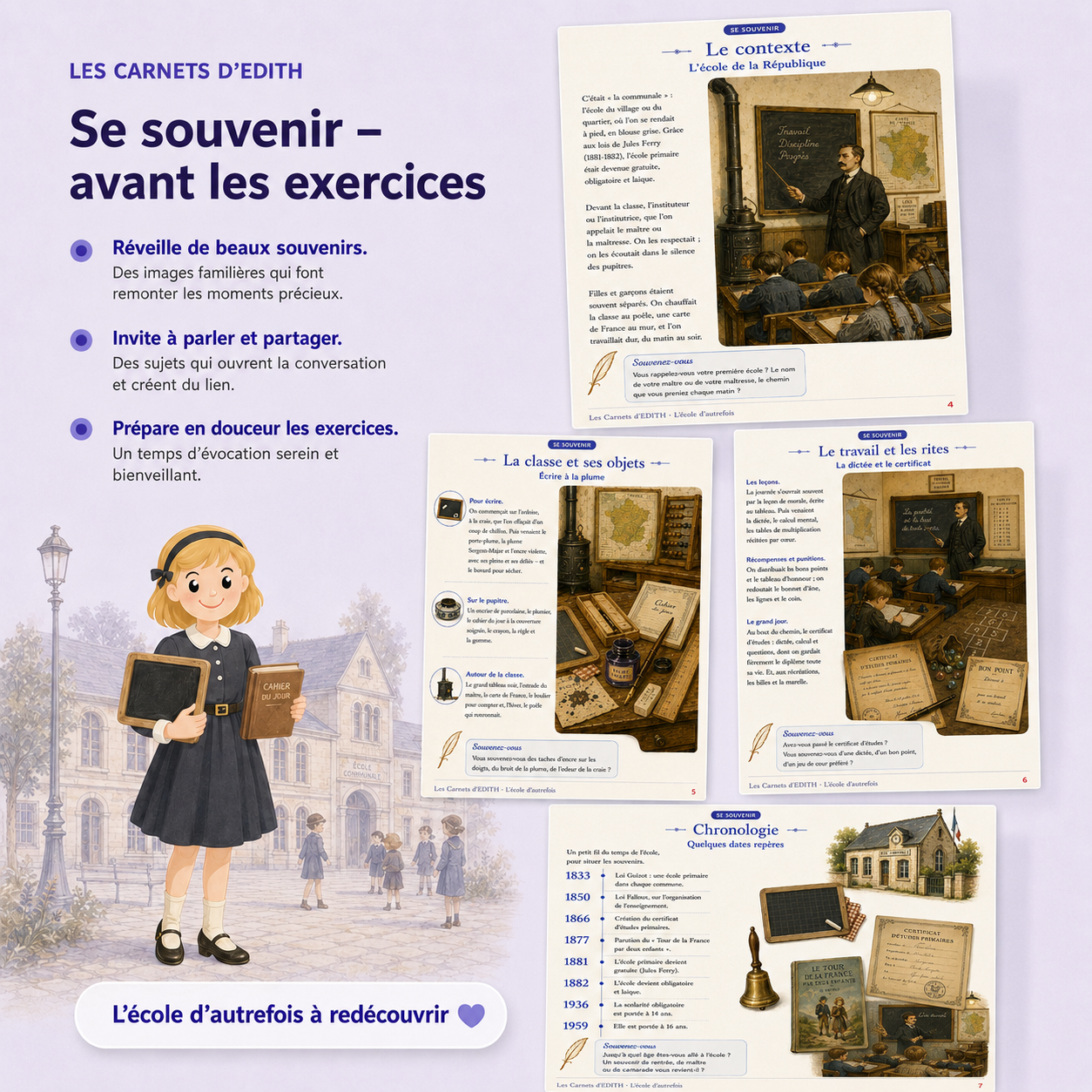 EDITH 10 L ecole d autrefois GALERIE 03 se souvenir