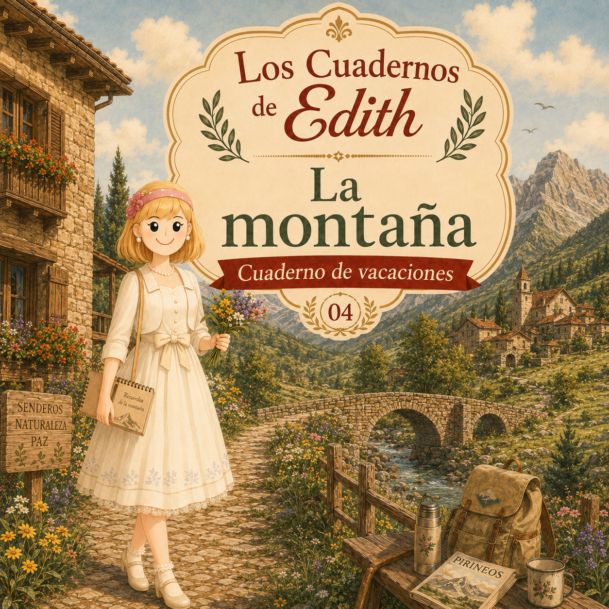 La montaña — cuaderno EDITH para imprimir