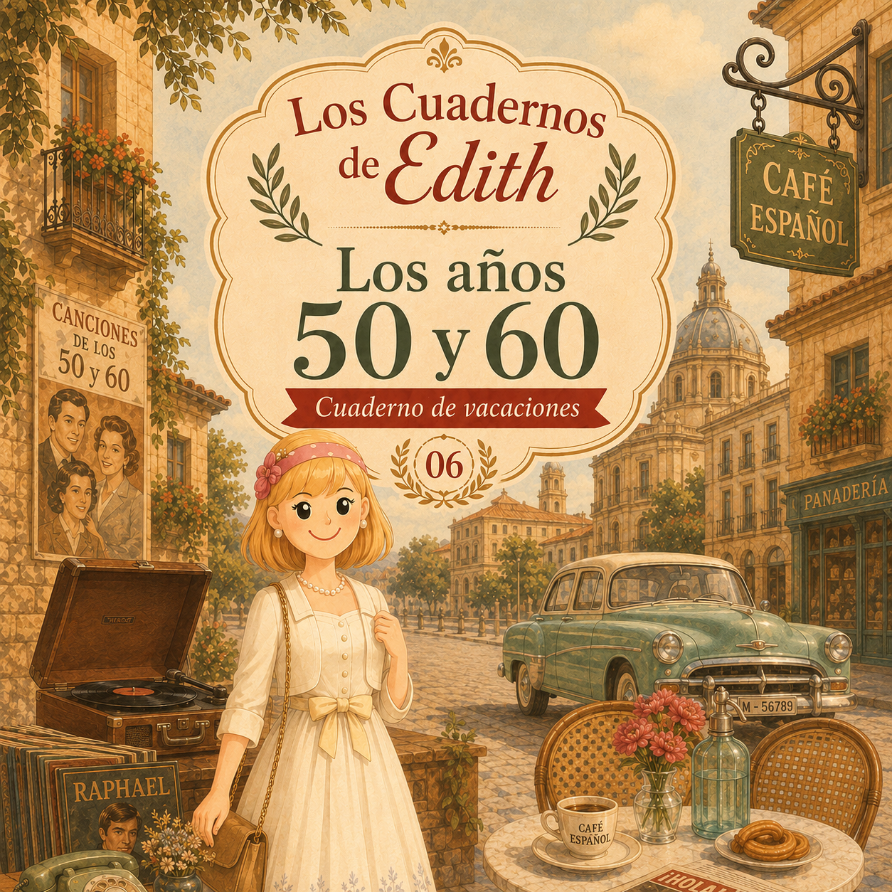 EDITH ES 06 retro espagnol CARREE