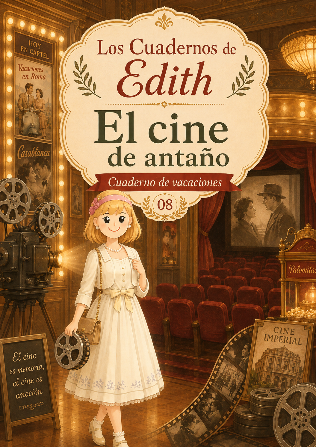 El cine de antaño — cuaderno EDITH para imprimir