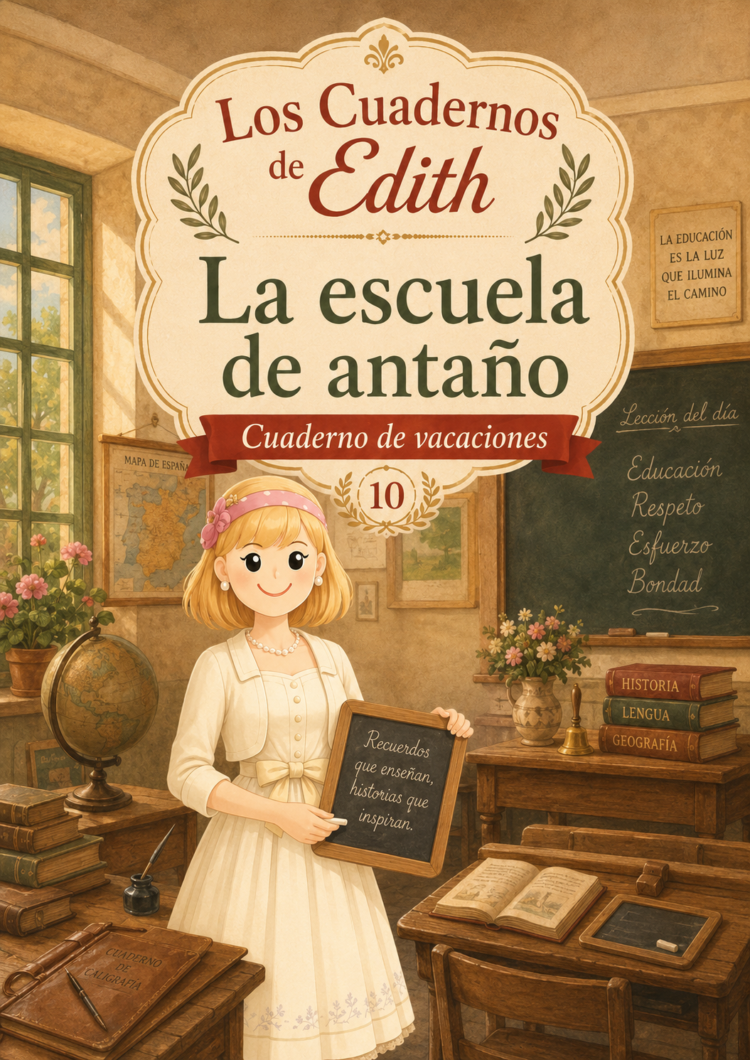 La escuela de antaño — cuaderno EDITH para imprimir