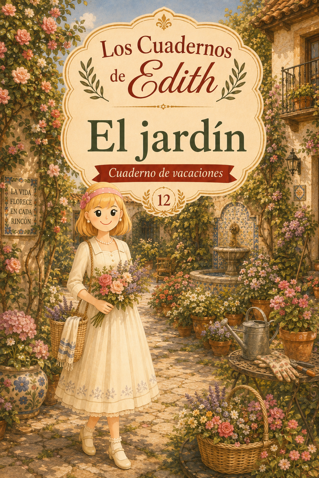 El jardín — cuaderno EDITH para imprimir