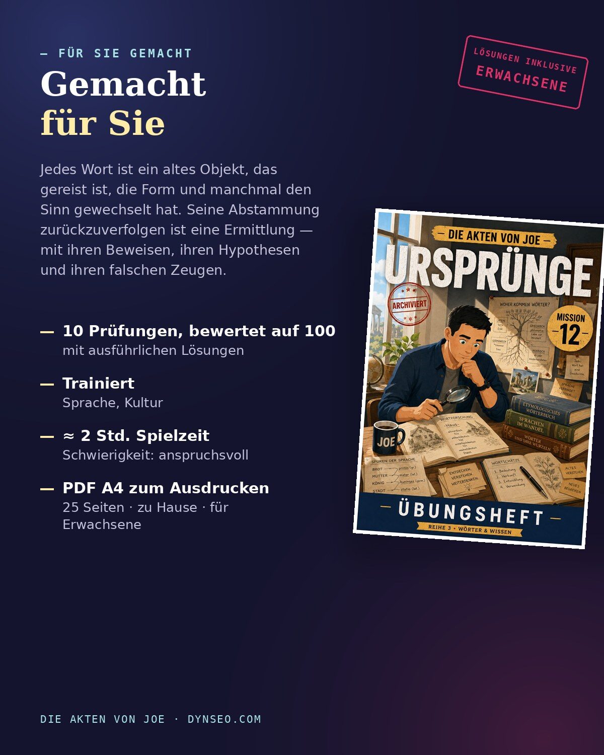 JOE DE 12 produkt 4 nutzen