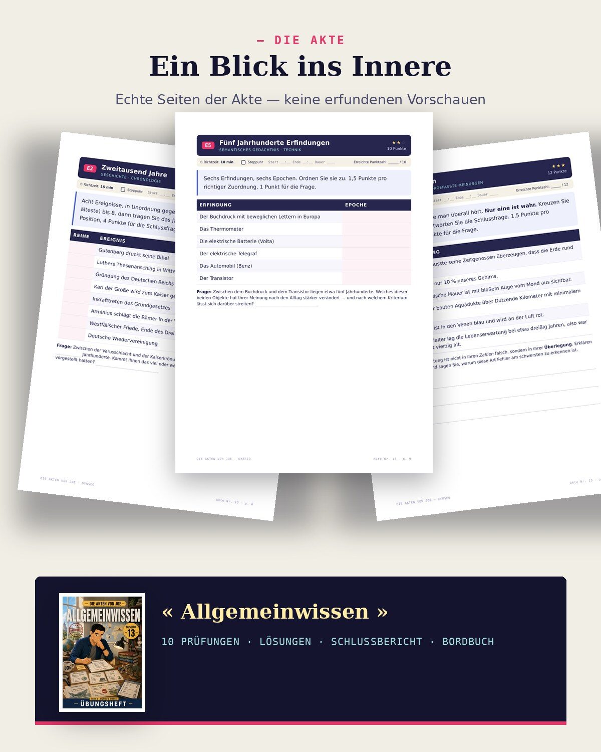 JOE DE 13 produkt 2 innen