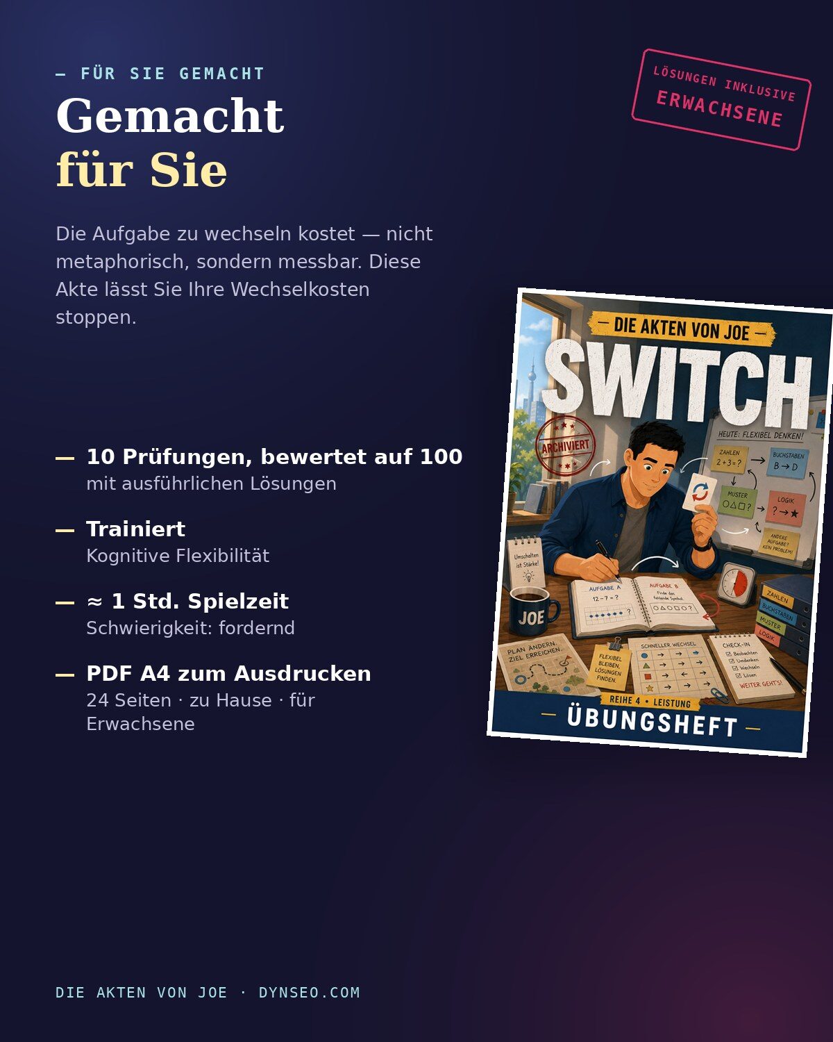 JOE DE 18 produkt 4 nutzen