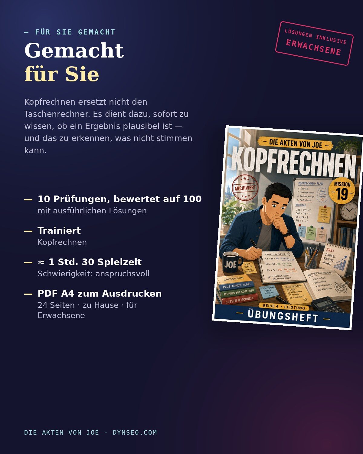 JOE DE 19 produkt 4 nutzen