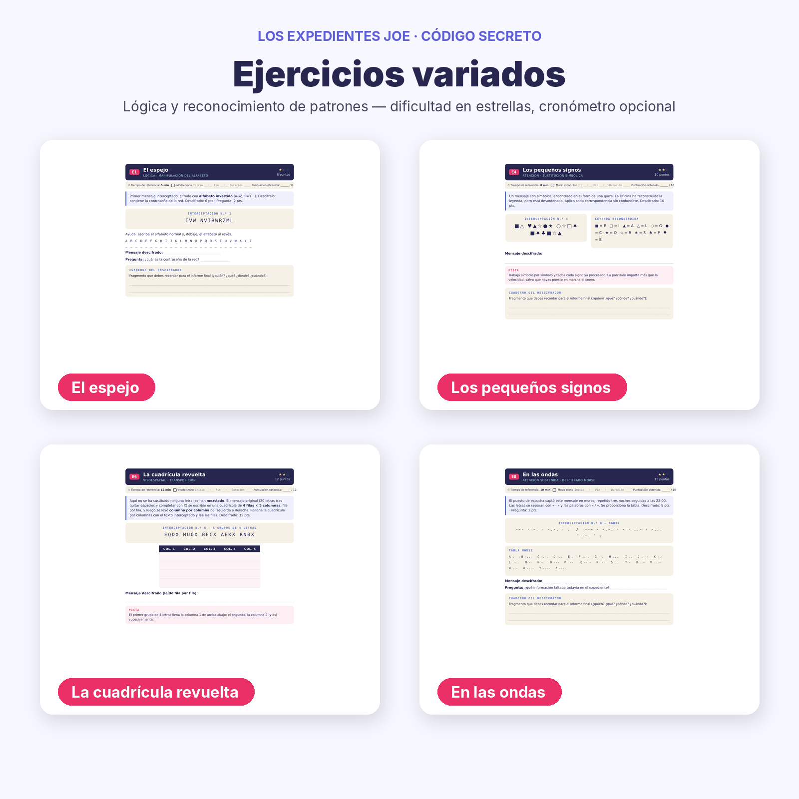 JOE ES 02 Codigo secreto Produit 3