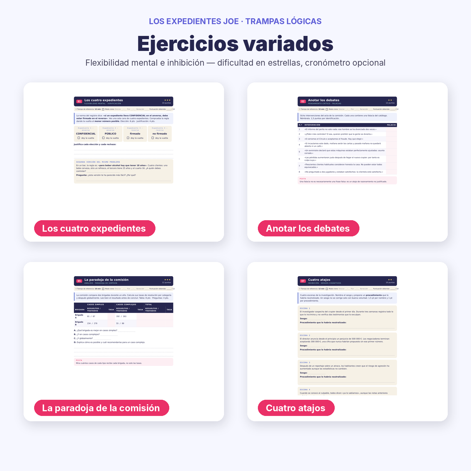 JOE ES 10 Trampas logicas Produit 3