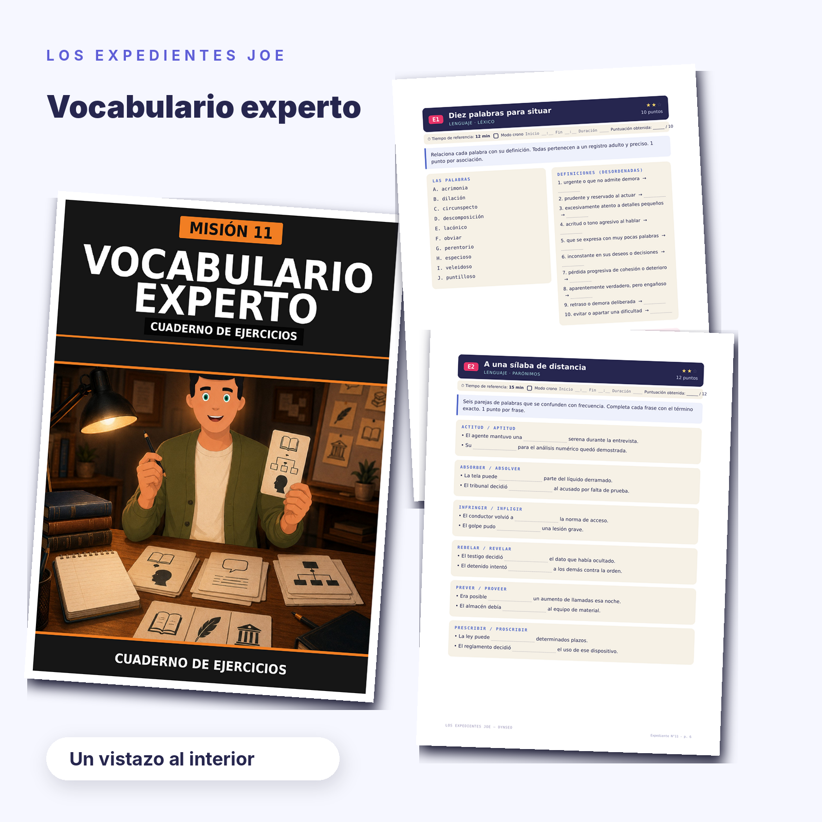JOE ES 11 Vocabulario experto Produit 2