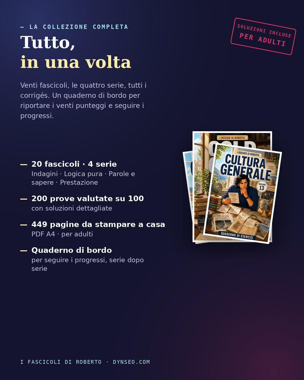 ROBERTO 00 collection 4 benefici