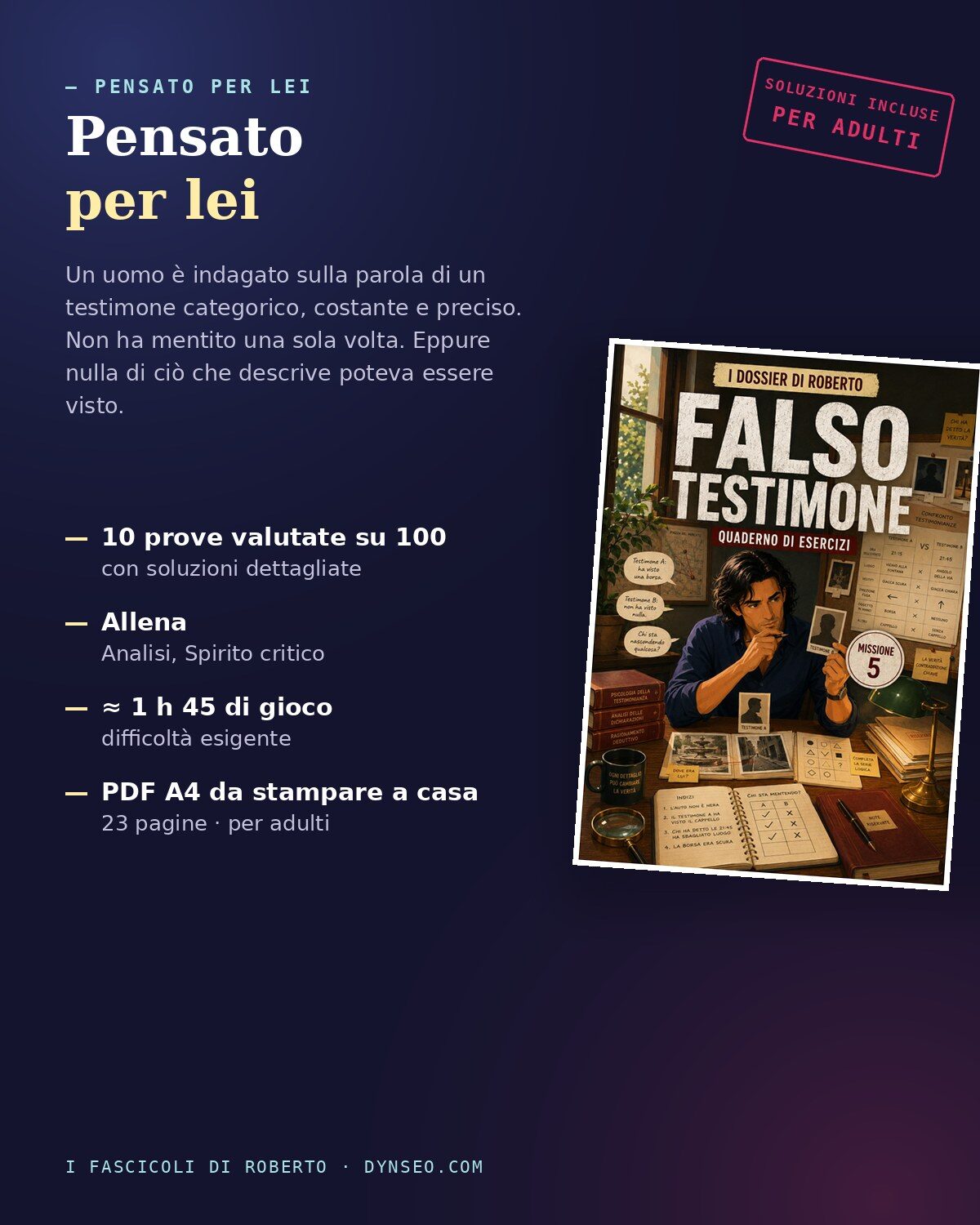 ROBERTO 05 produit 4 benefici