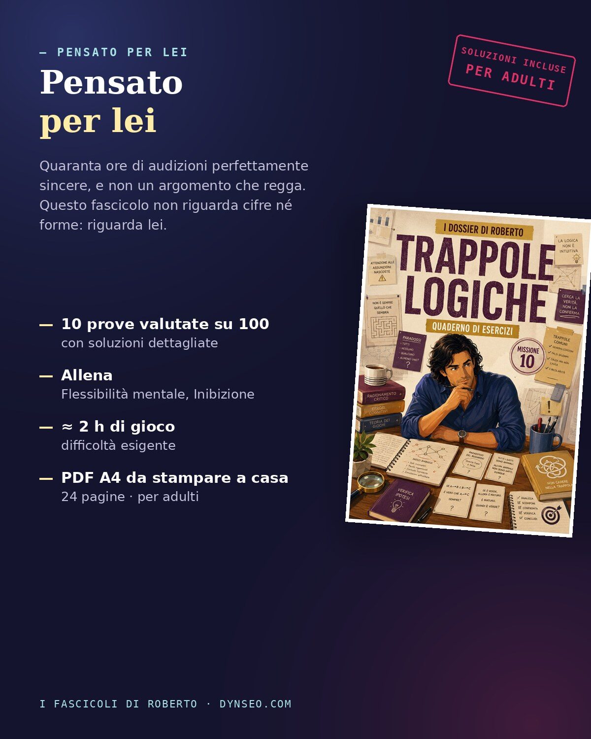 ROBERTO 10 produit 4 benefici