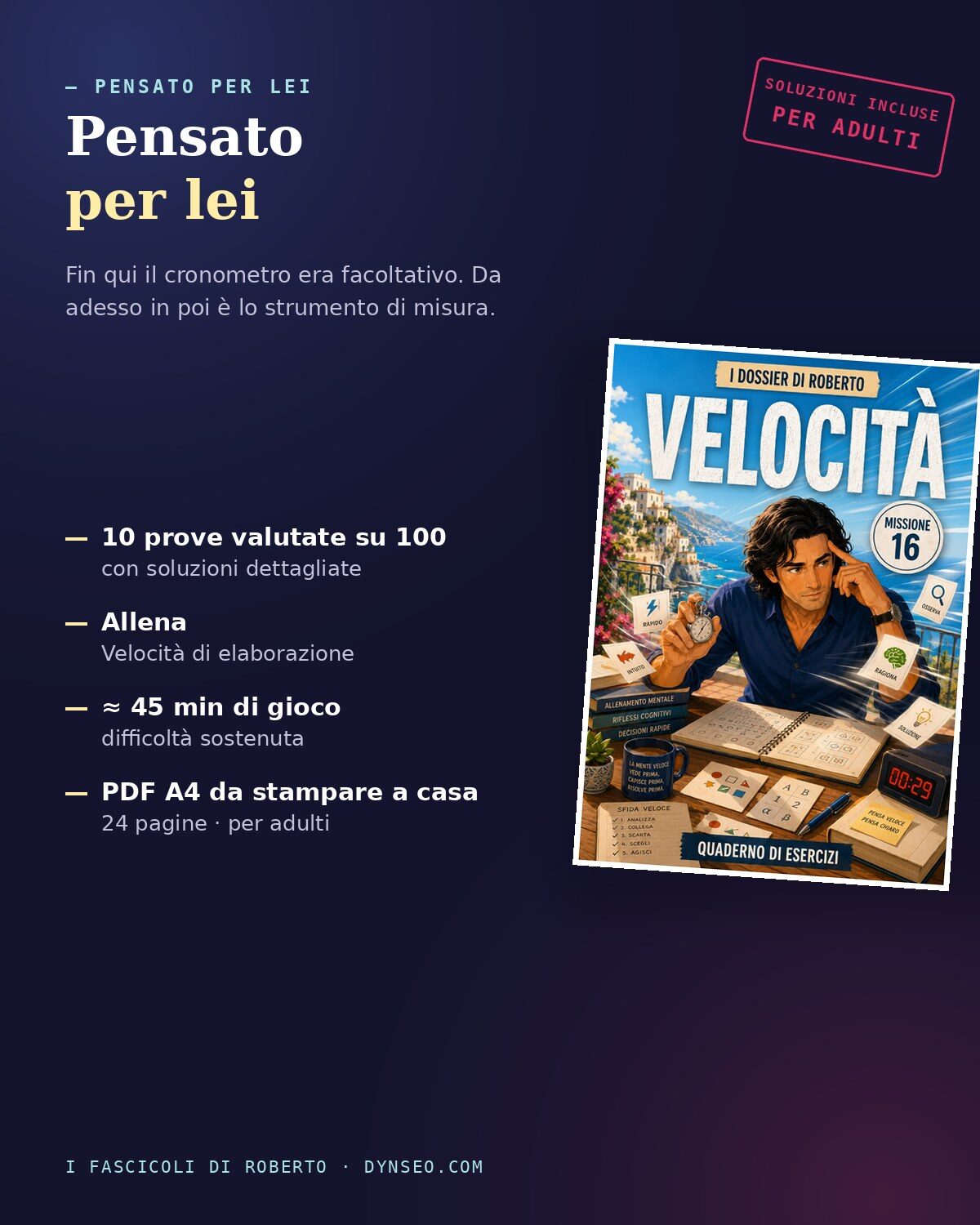 ROBERTO 16 produit 4 benefici