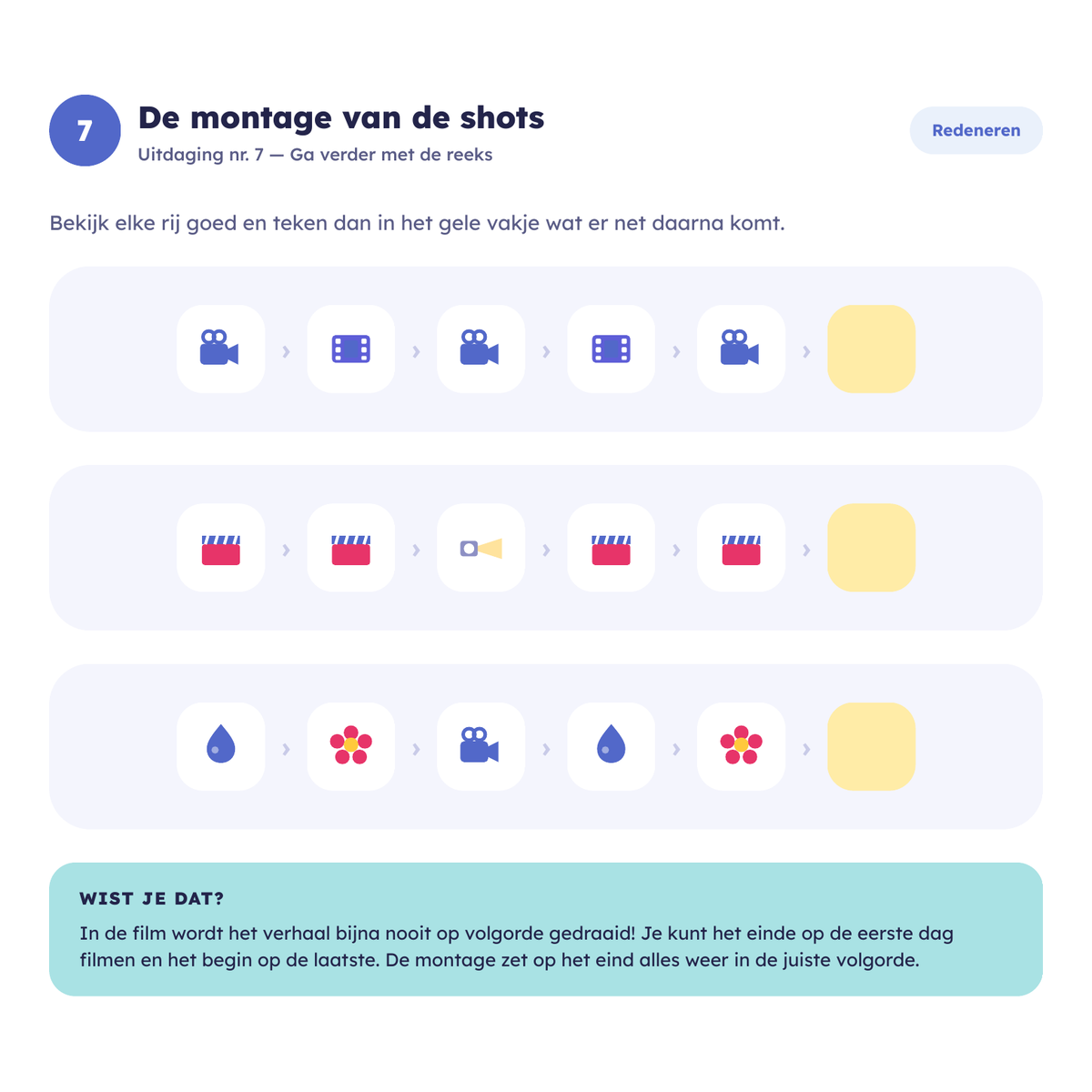Pagina uit een COCO-boekje — observatie en logica