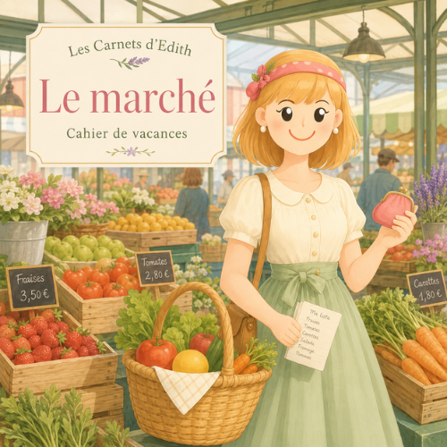 Le marché — carnet EDITH à imprimer