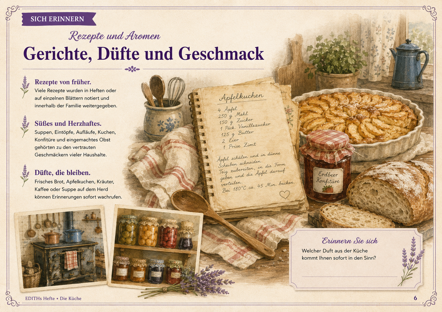 Beispiel der Erinnern-Seite — EDITH-Heft 4