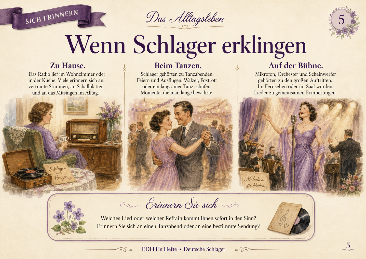 Beispiel der Erinnern-Seite — EDITH-Heft 5