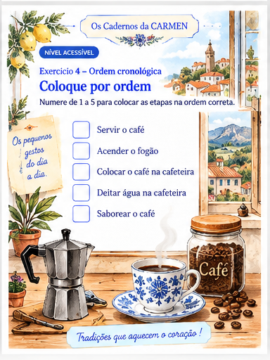Exercício CARMEN — Ordem cronológica