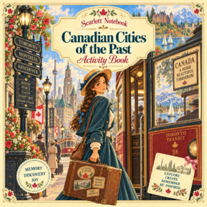 28 SCARLETT NOTEBOOK Canadian Cities of the Past SQUARE